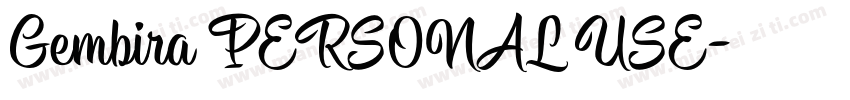 Gembira PERSONAL USE字体转换